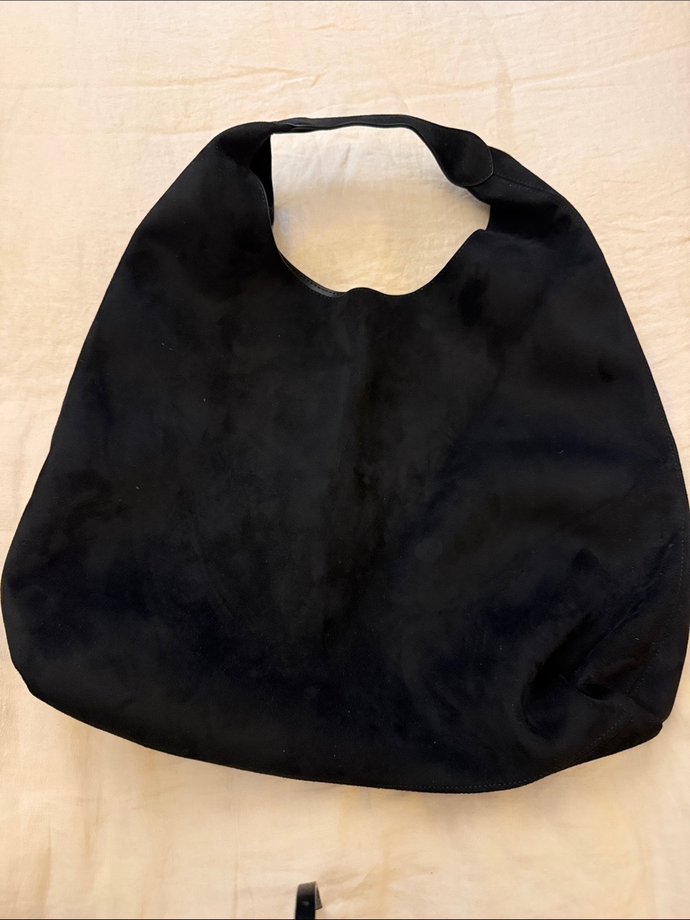 GAP Classic Black vegan suede slouchy tote Bag - Women's Shoulder Tote.